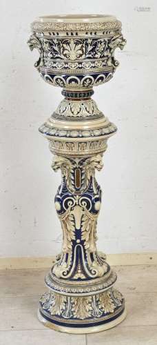 Grenzhausen flower pot on a column, 1890