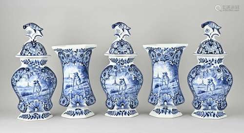 5-Piece Delft cabinet set