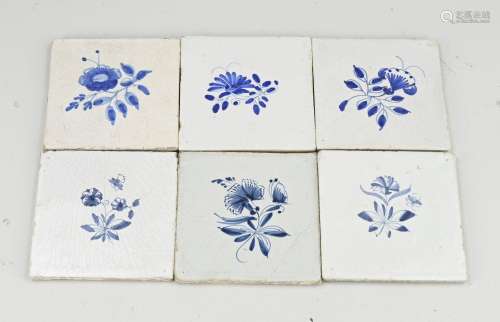 Lot of antique tiles (30x)