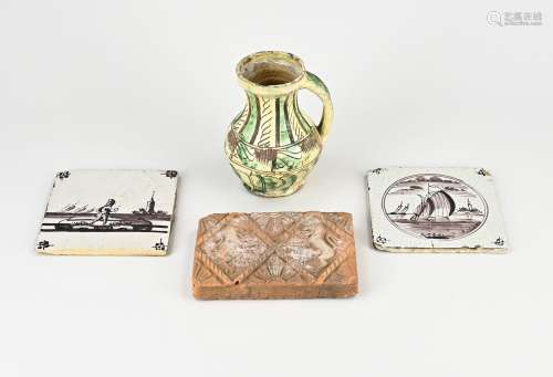 Four parts antique pottery