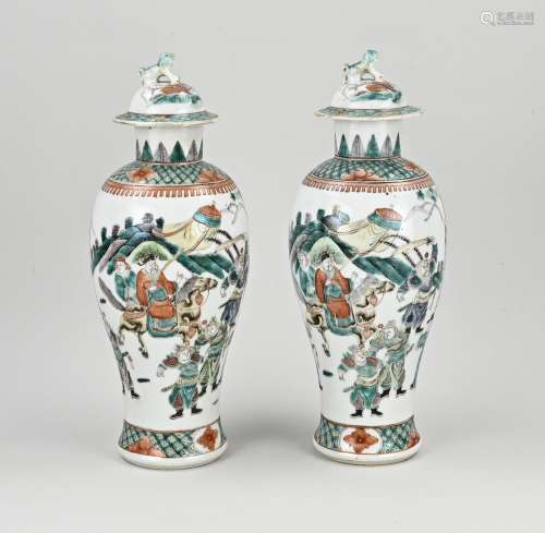 Set of antique Chinese vases, H 33 cm.