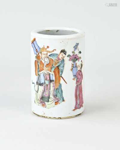 Chinese brush vase, H 11.8 cm.