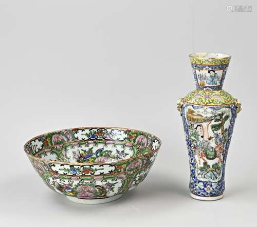 Two Pieces Antique Chinese Canton