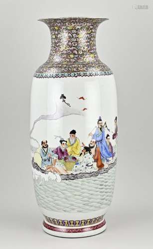 Large Chinese vase, H 61 cm.