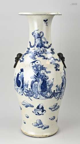 Chinese vase, H 61 cm.