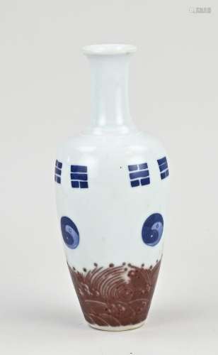 Chinese vase, H 17 cm.