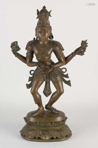 Oriental bronze Shiva, H 40 cm.