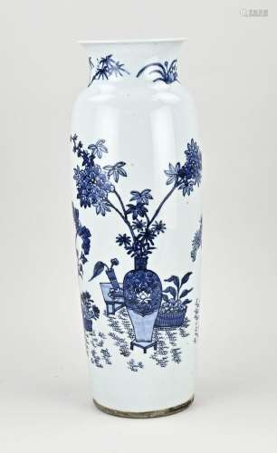 Chinese trolley vase, H 45 cm.