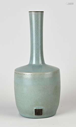 Chinese pipe vase, H 27 cm.