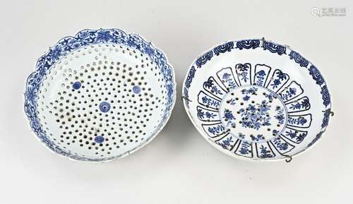 Two Chinese dripping dishes