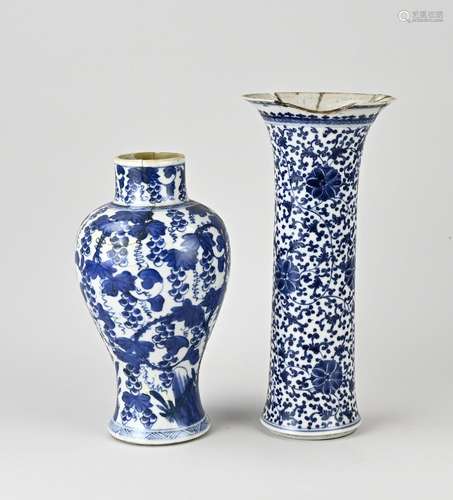 Two 18th century Chinese vases