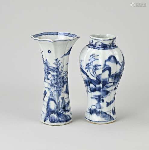 Two 18th century Chinese vases