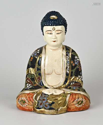 Antique Japanese Satsuma Buddha statue