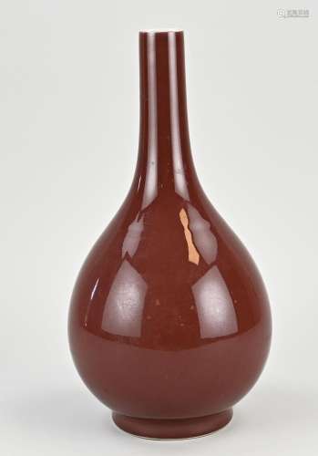 Chinese pipe vase, H 33 cm.