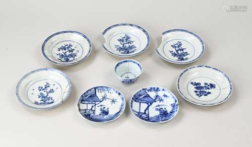 Lot 18th century Chinese porcelain (8x)