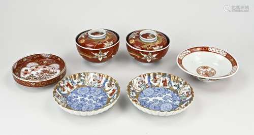 Six parts Japanese porcelain