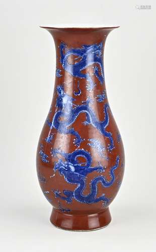 Chinese vase, H 43.7 cm.