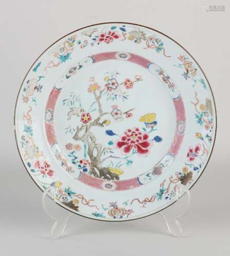 18th century Chinese plate Ø 22.5 cm.