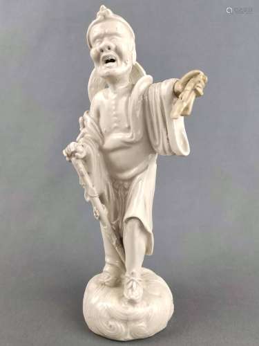 Porcelain figure of Li Tieguai, probably Dehua, China, Blanc...