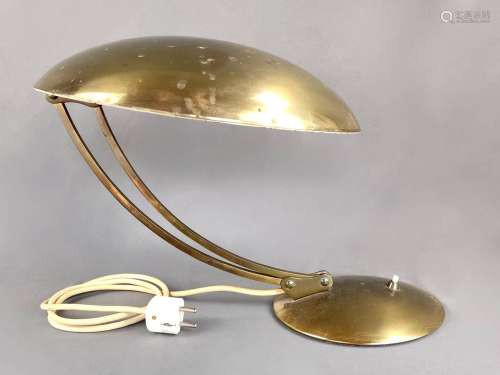 Bauhaus lamp, in the style of Christian Dell, brass, height ...