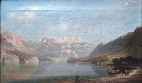 Heitinger, Paul (1841 - 1920 Munich) "At the lake"...