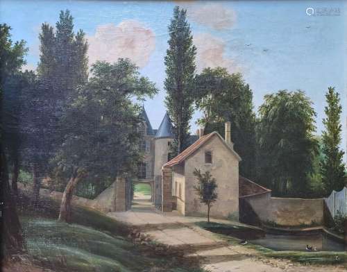 19th century artist "View of an Estate", probably ...