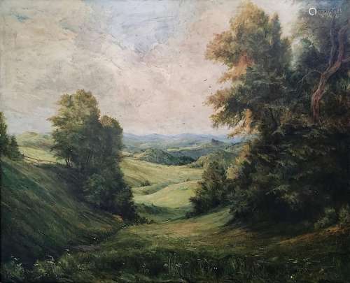 Kunze, Hermann (20th century) "Landscape View", wi...