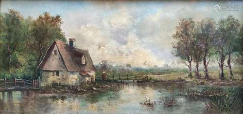 English landscape painter (19th/20th century) "River la...