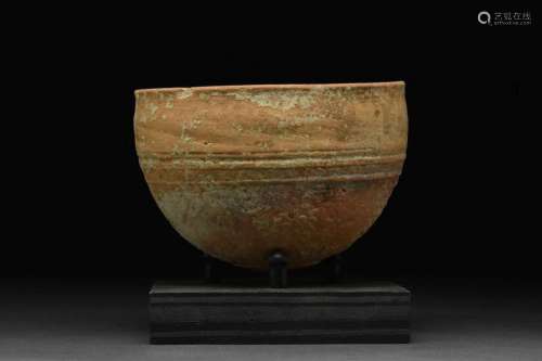 GREEK MEGARIAN MOLD FORMED BOWL