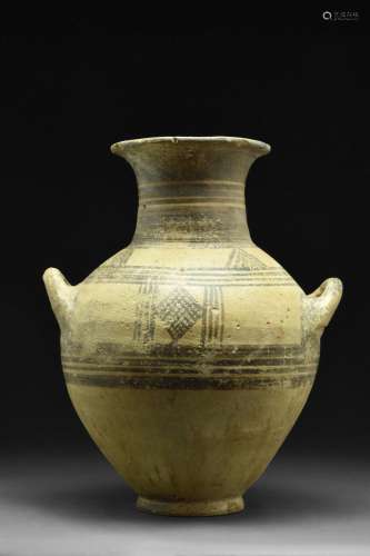 LARGE ANCIENT CYPRIOT POTTERY AMPHORA