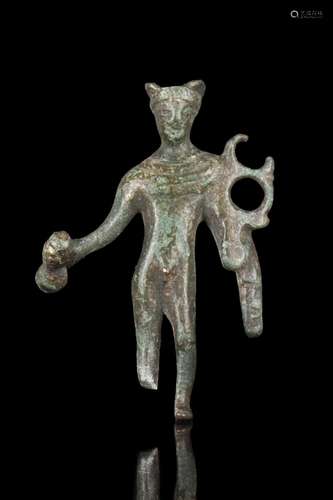 ROMAN BRONZE STATUETTE OF MERCURY