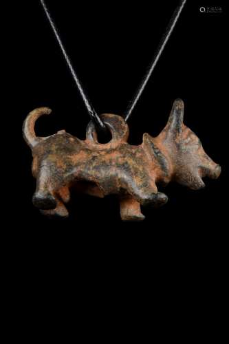 ROMAN BRONZE DOG PENDANT