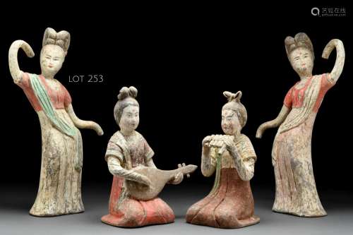 CHINESE TANG DYNASTY TERRACOTTA FEMALE DANCER - TL TESTED