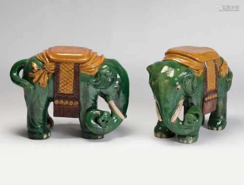 Pair of Chinese garden stools. First half of the 19th centur...