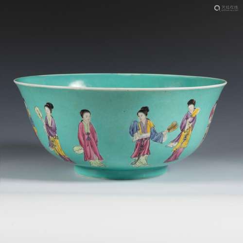 Quianlong period bowl, ca. 1750, India Company. Glazed porce...