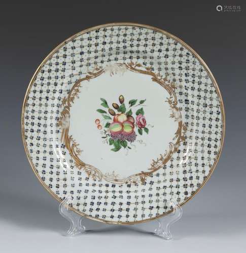 Qianlong Dish, Company of the Indies, following the Louis XV...