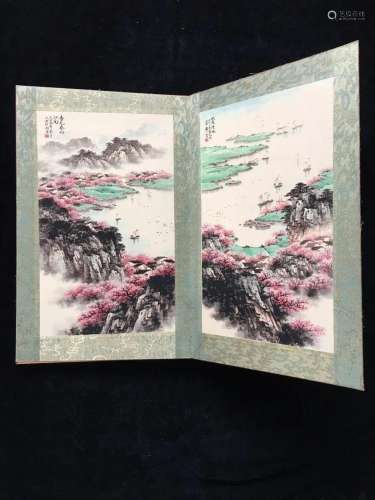 Chinese Watercolour On Xuan Paper Painting Album