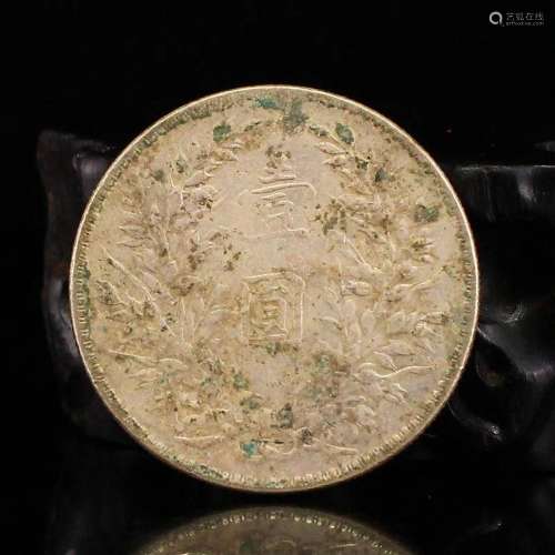 Chinese Minguo Period Pure Silver Coin