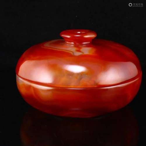 Red Agate Rouge Box w Certificate