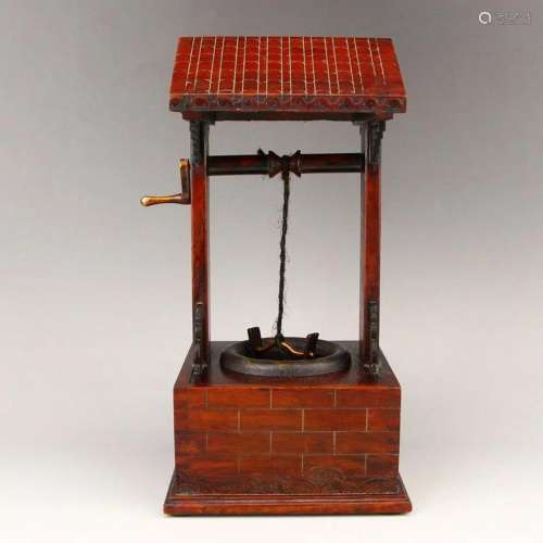 Chinese Rosewood Water Well Modle