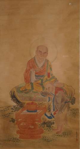 Ding Guanpeng (Qing), Arhat Painting