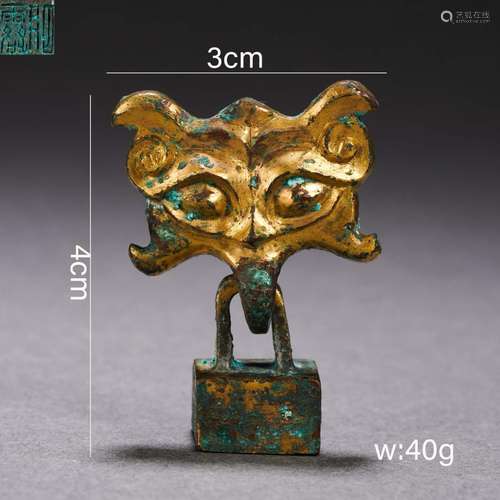 Gilt-Bronze Door Applique Seal