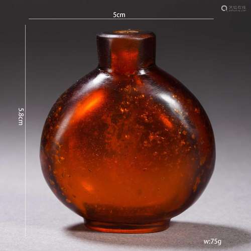 Amber Snuff Bottle