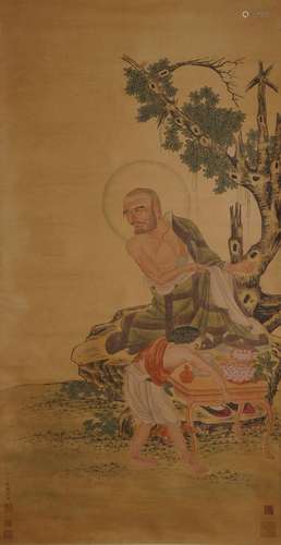 Ding Guanpeng (Qing), Arhat Painting