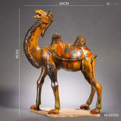 Sancai Glaze Pottery of Bactria Camel