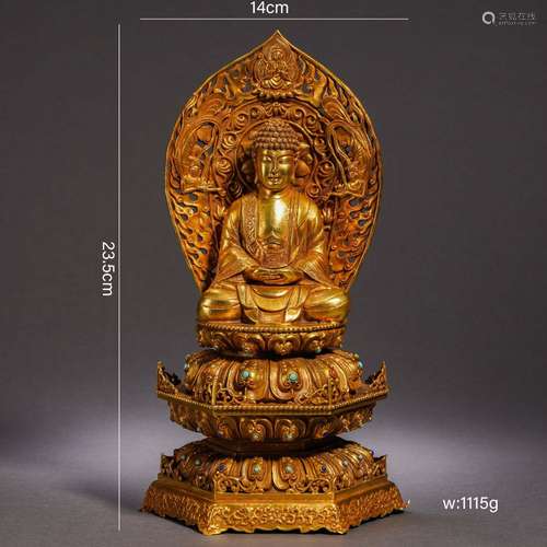 Gold Made Statue of Buddha