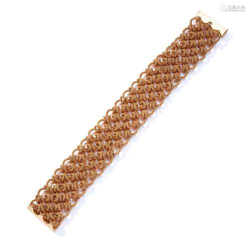 Gay Freres: A fancy-link bracelet, circa 1960