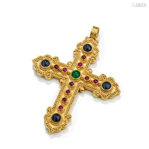 Tufenkjian: A gem-set cross pendant