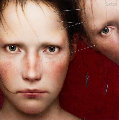 Dino Valls, Spanish 1959 - Parergon; oil on board