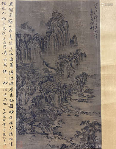 高其佩 山水 立轴 绢本